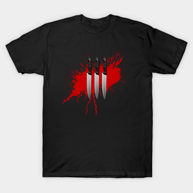 Knives T-Shirt by HauntedHart